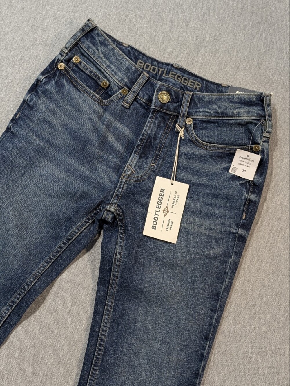 Bootlegger Slim Fit Bootcut Jeans Women's 26 X 32 Faded Blue NWT